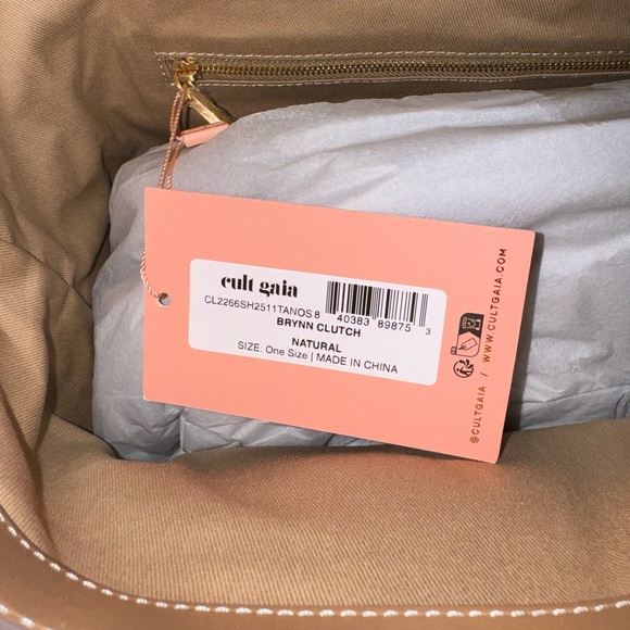 Cult Gaia Brynn Clutch | Natural NWT - Picture 8 of 9